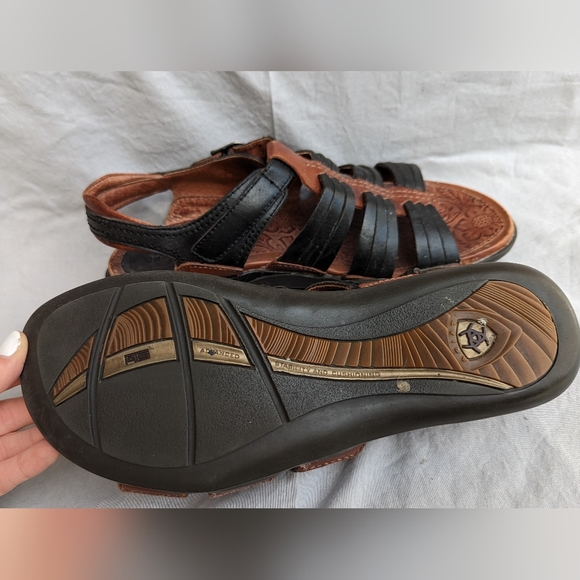 Ariat Leather Woven Sandals Women's Size 11 - Picture 2 of 3